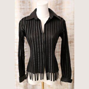 Black Leather Jacket Size S